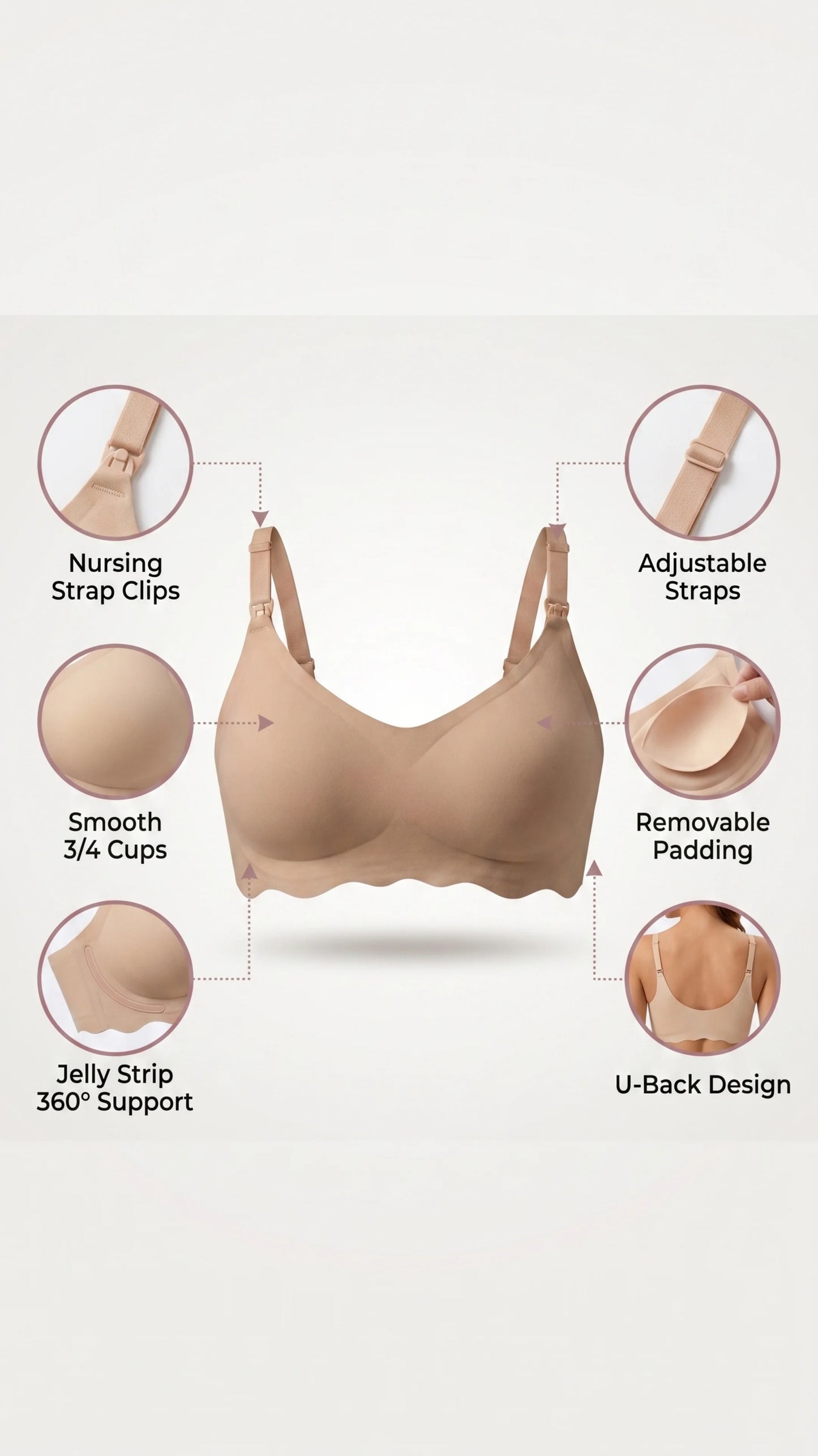 Featherfit Seamless Nursing Bra