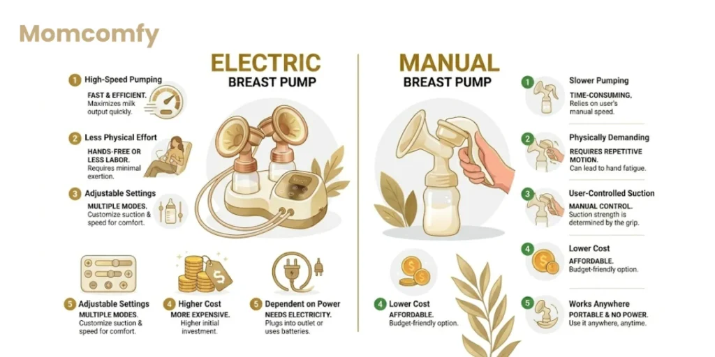 Electric vs Manual Breast Pump